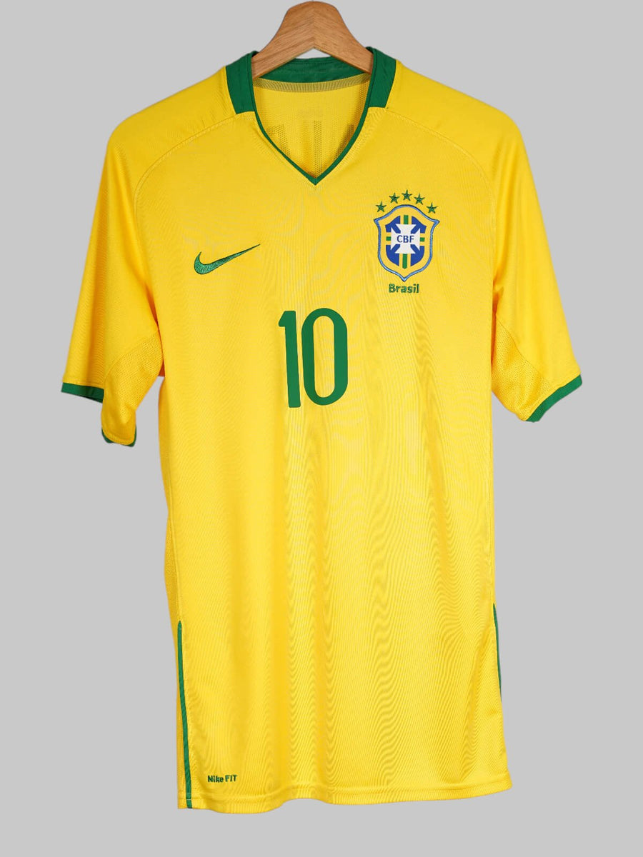 Brazil Home Shirt 2008/9 Ronaldinho 10 (M)
