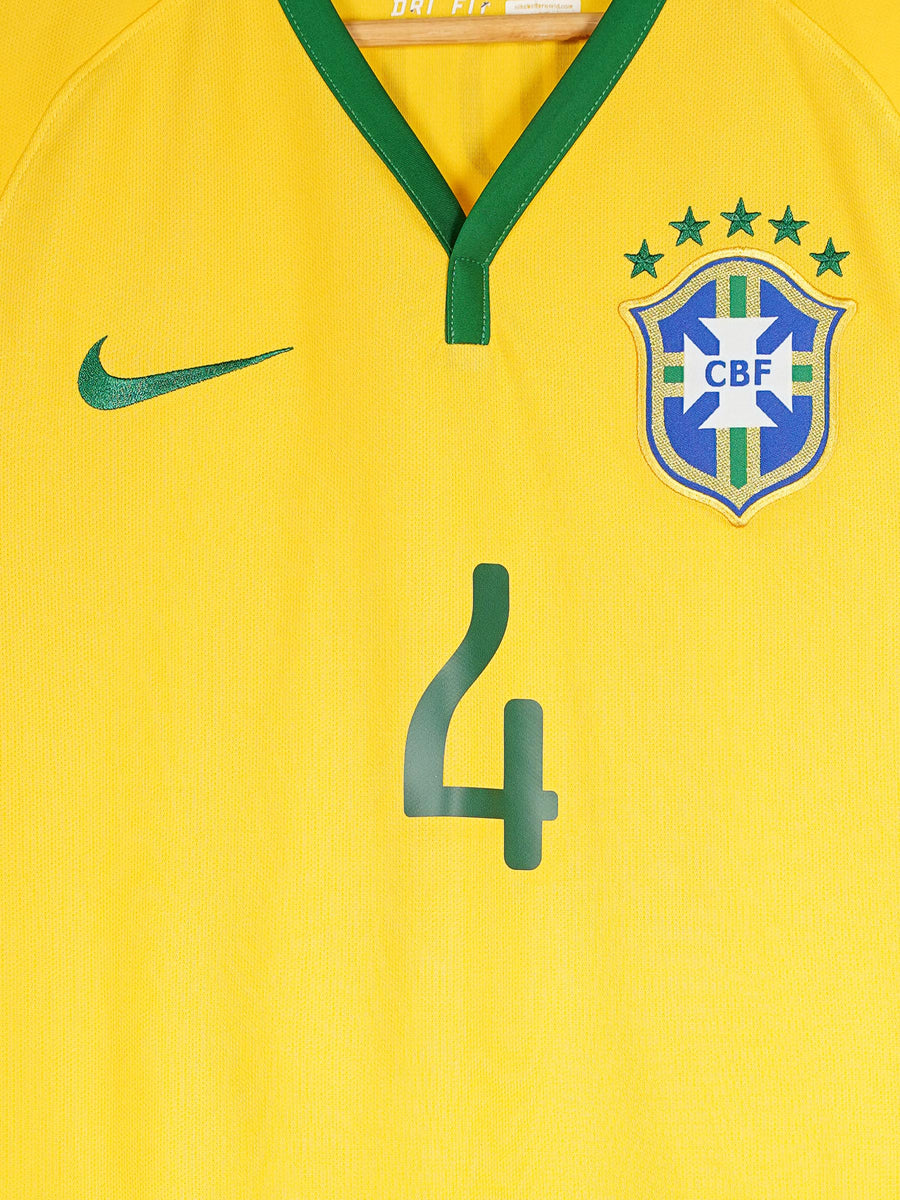 Brazil Home Shirt 2014/15 David Luiz 4 (M)
