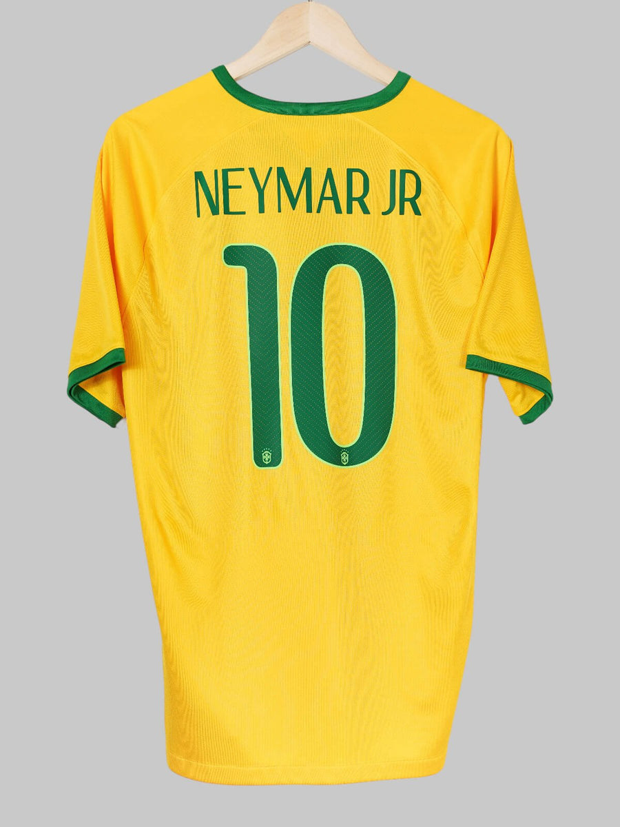 Brazil Home Shirt 2014/15 Neymar Jr 10 (L)