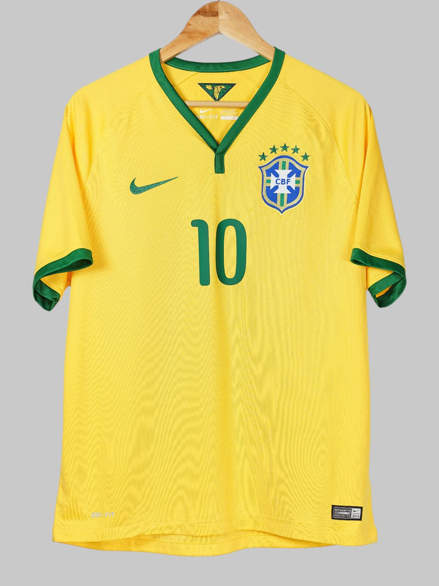 Brazil Home Shirt 2014/15 Neymar Jr #10 Neymar Jr #10 (L)