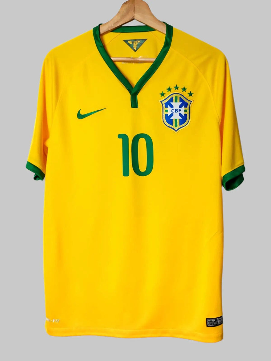 Brazil Home Shirt 2014/15 Neymar Jr 10 (M)