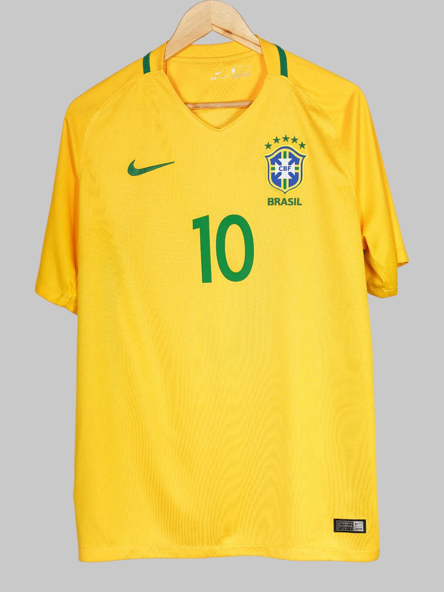 Brazil Home Shirt 2016/17 Neymar Jr 10 (L)