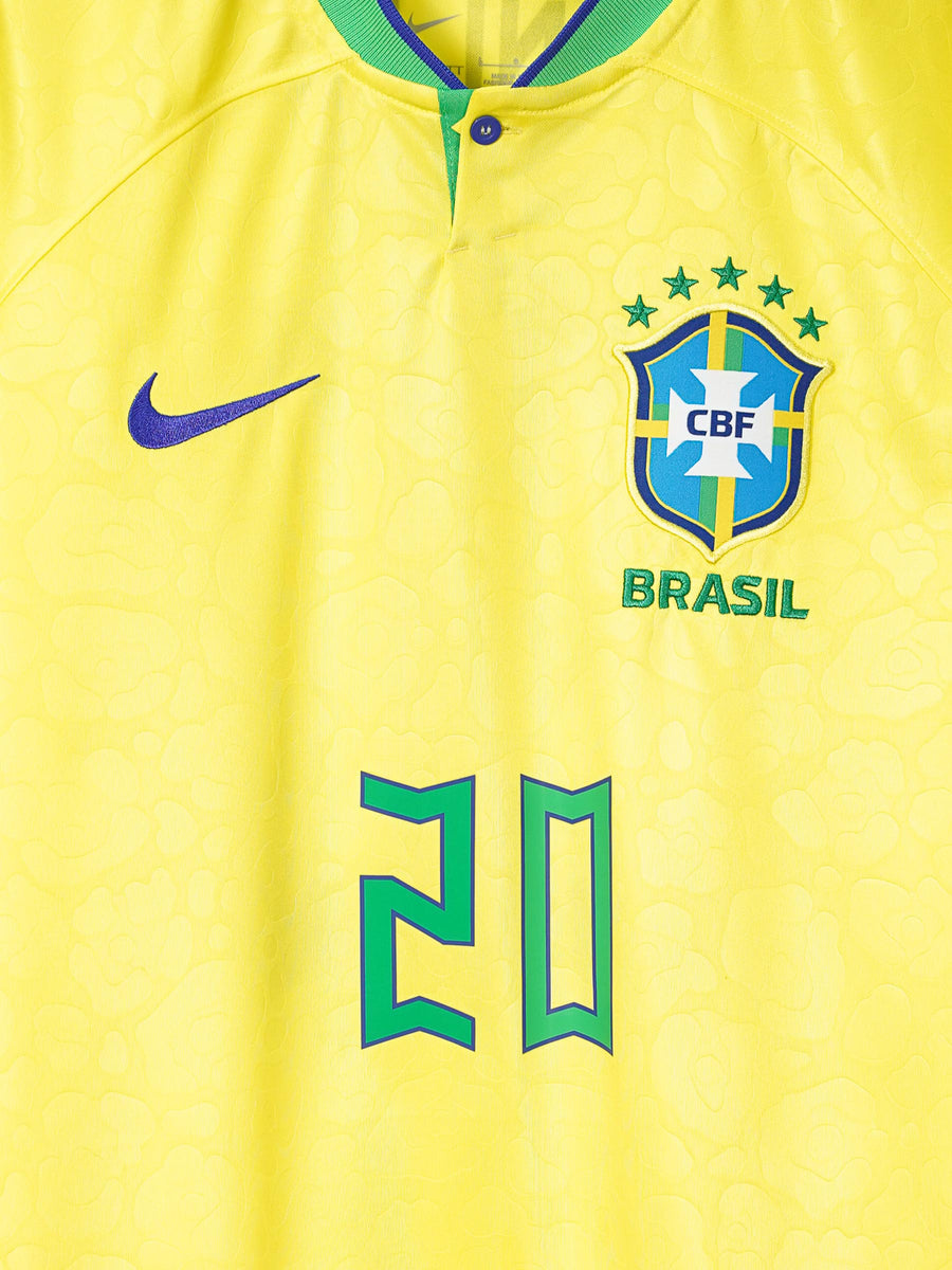 Brazil Home Shirt 2022/23 Vini Jr 20 (L)