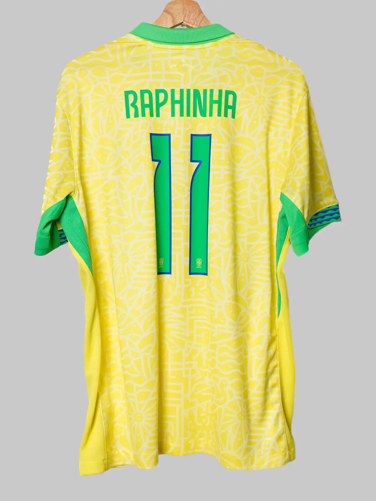 Brazil Home Football Shirt 2024/25 – Raphinha – Size Large – First11