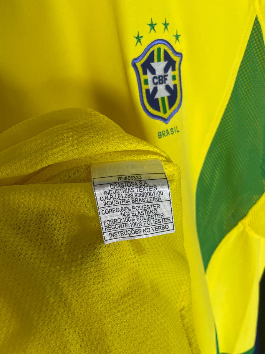 Brazil Home Shirt L/S 2002/3 Player Issue Ronaldo 9 (L)