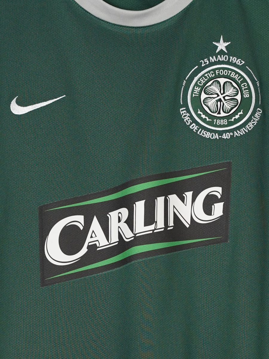 Celtic Away Shirt 2007/8 Vennegoor of Hesselink 10 Carling (L)
