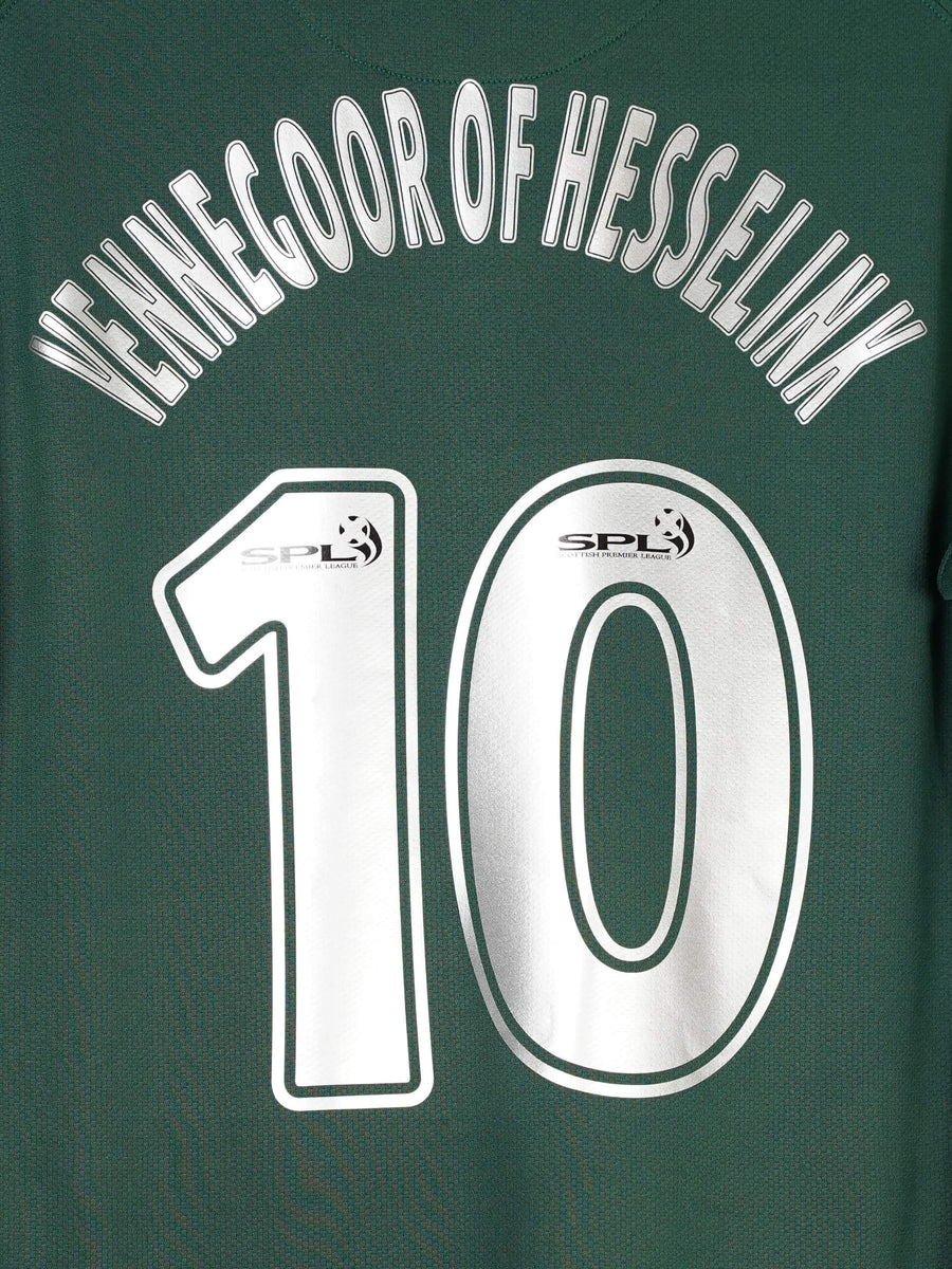 Celtic Away Shirt 2007/8 Vennegoor of Hesselink 10 Carling (L)