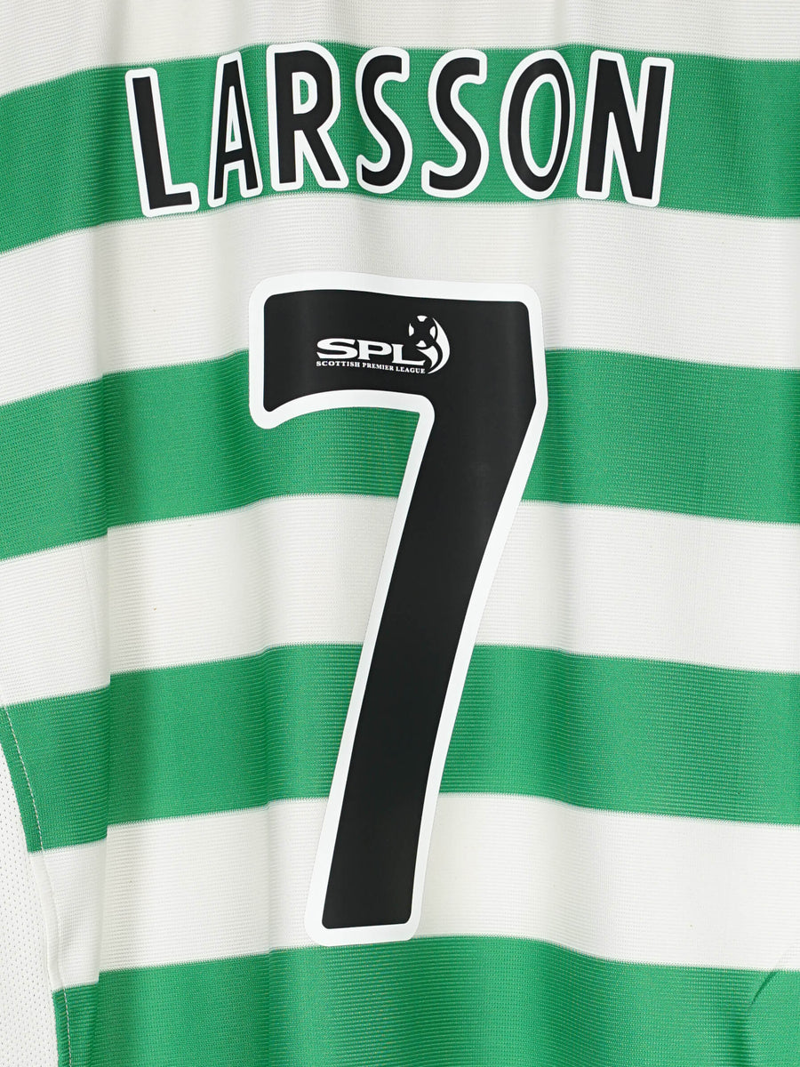 Celtic Home Shirt 2001/2 Larsson 7 (L)