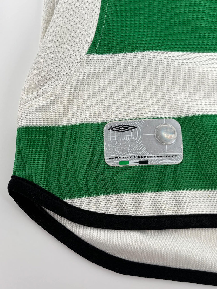Celtic Home Shirt 2001/2 Larsson 7 (L)