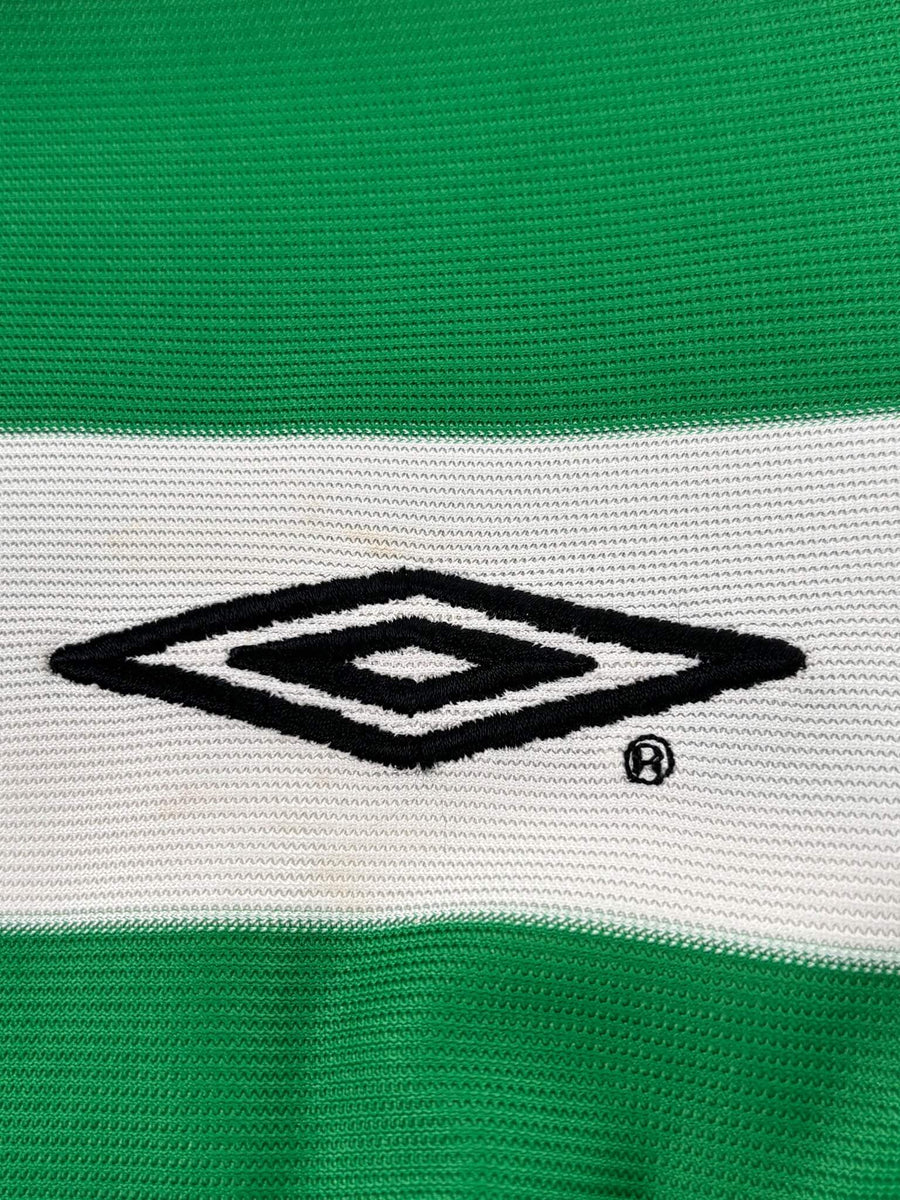 Celtic Home Shirt 2001/2 Larsson 7 (L)