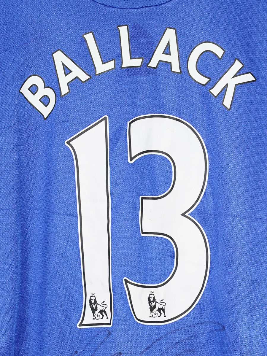 Chelsea Home Shirt 2008/9 L/S Ballack 13 Signed (XL)