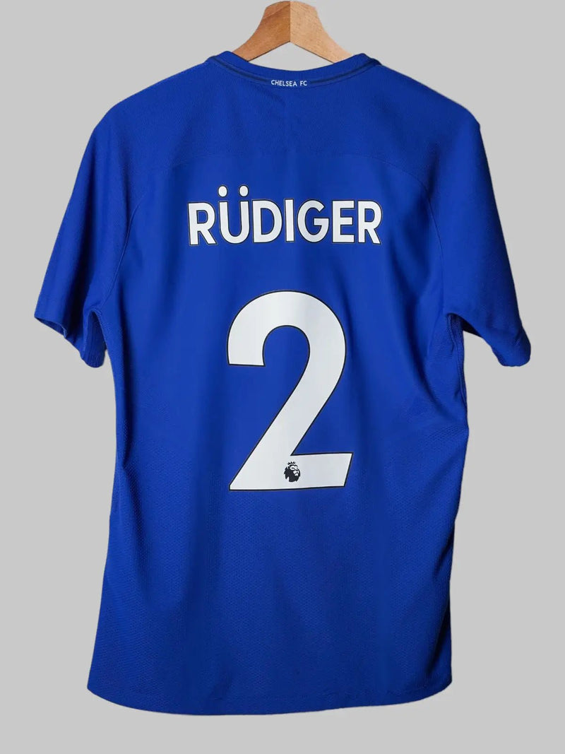 Chelsea Home Shirt 2017/18 Rüdiger 2 Player Issue (S)