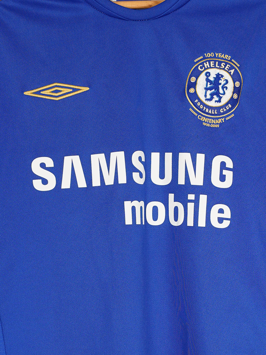 Chelsea Home Shirt L/S 2005/6 4 Makelele 4 (L)