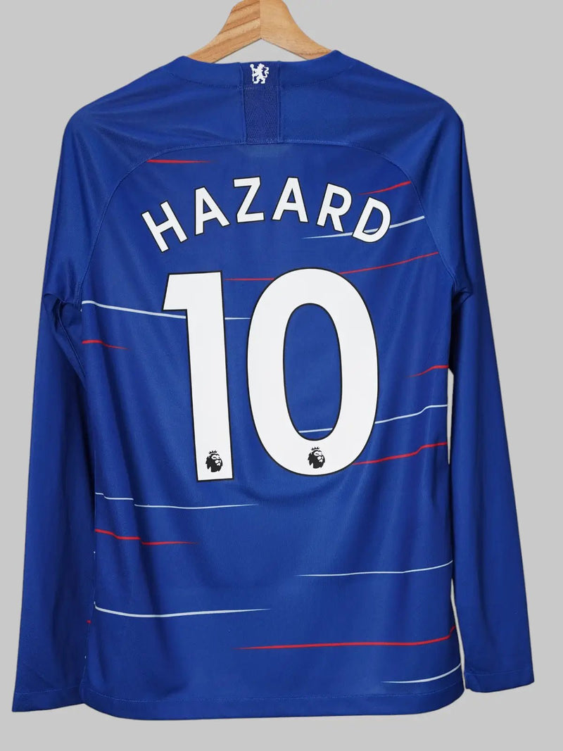 Chelsea Home Shirt L/S 2018/19 Hazard 10 (S)