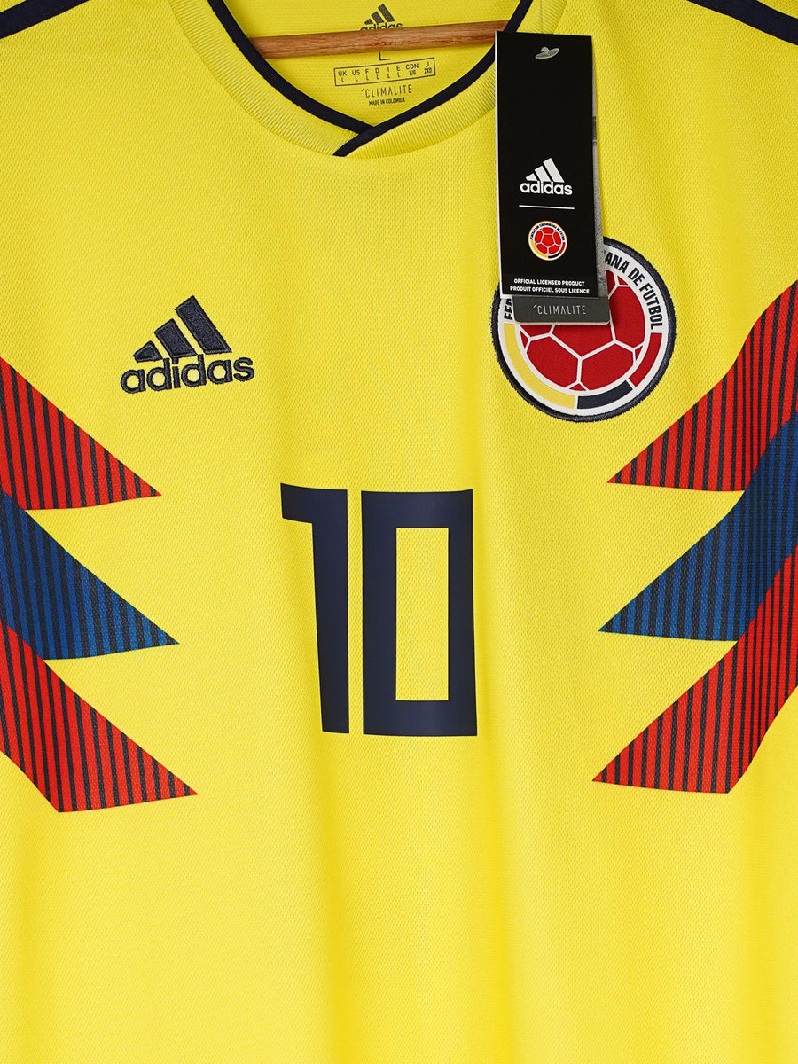 Colombia Home Shirt L/S 2018/19 BNWT James 10 (L)