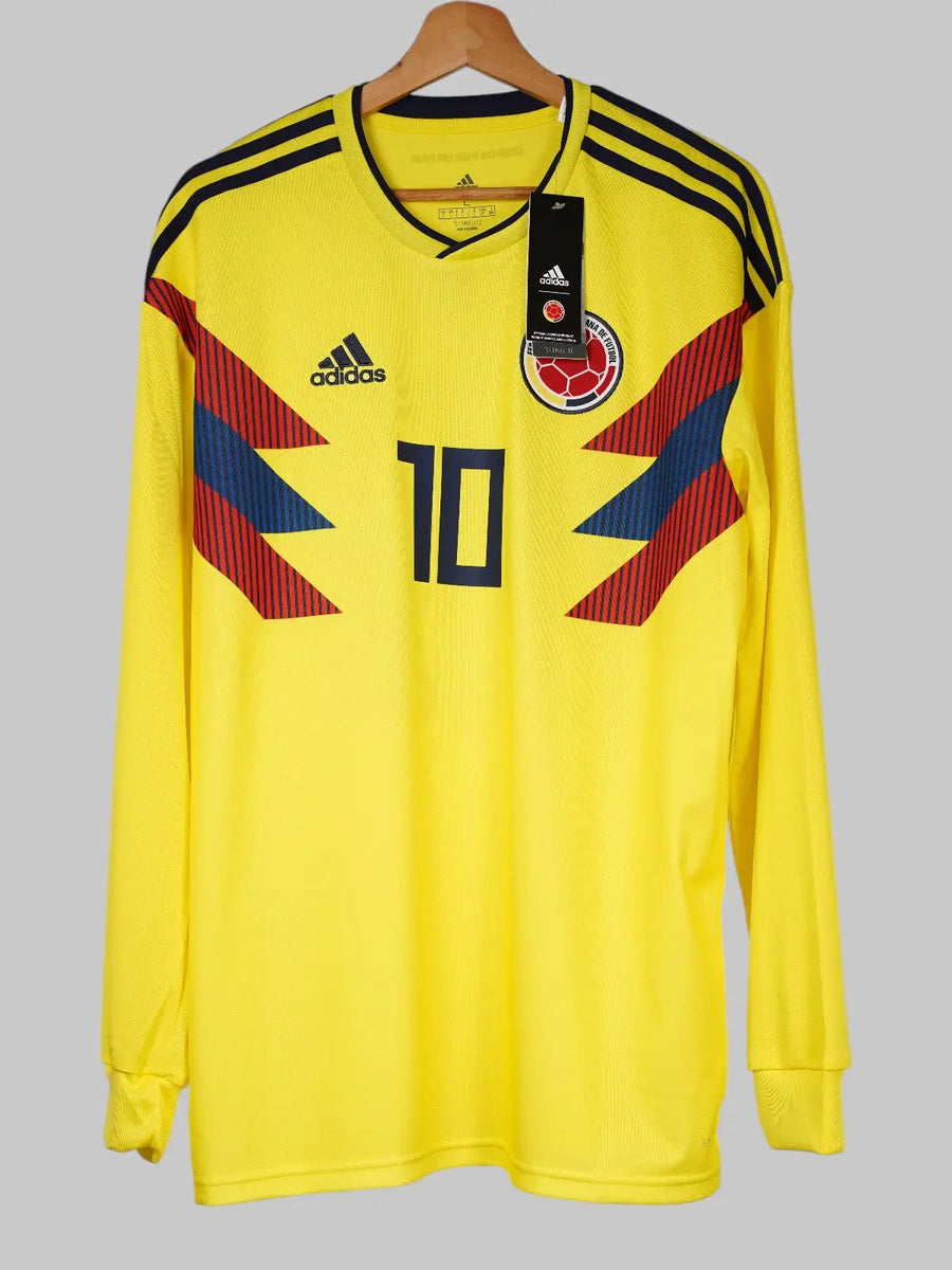Colombia Home Shirt L/S 2018/19 BNWT James 10 (L)