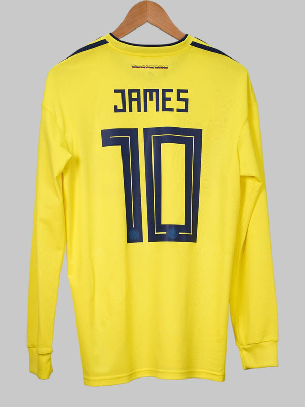 Colombia Home Shirt L/S 2018/19 James #10 (M)