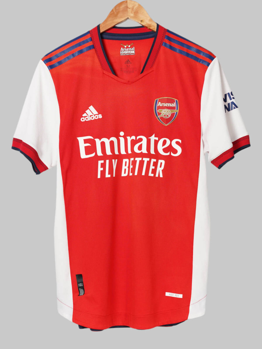2021/22 Arsenal Aubameyang #14 Home Shirt Player Issue (M)