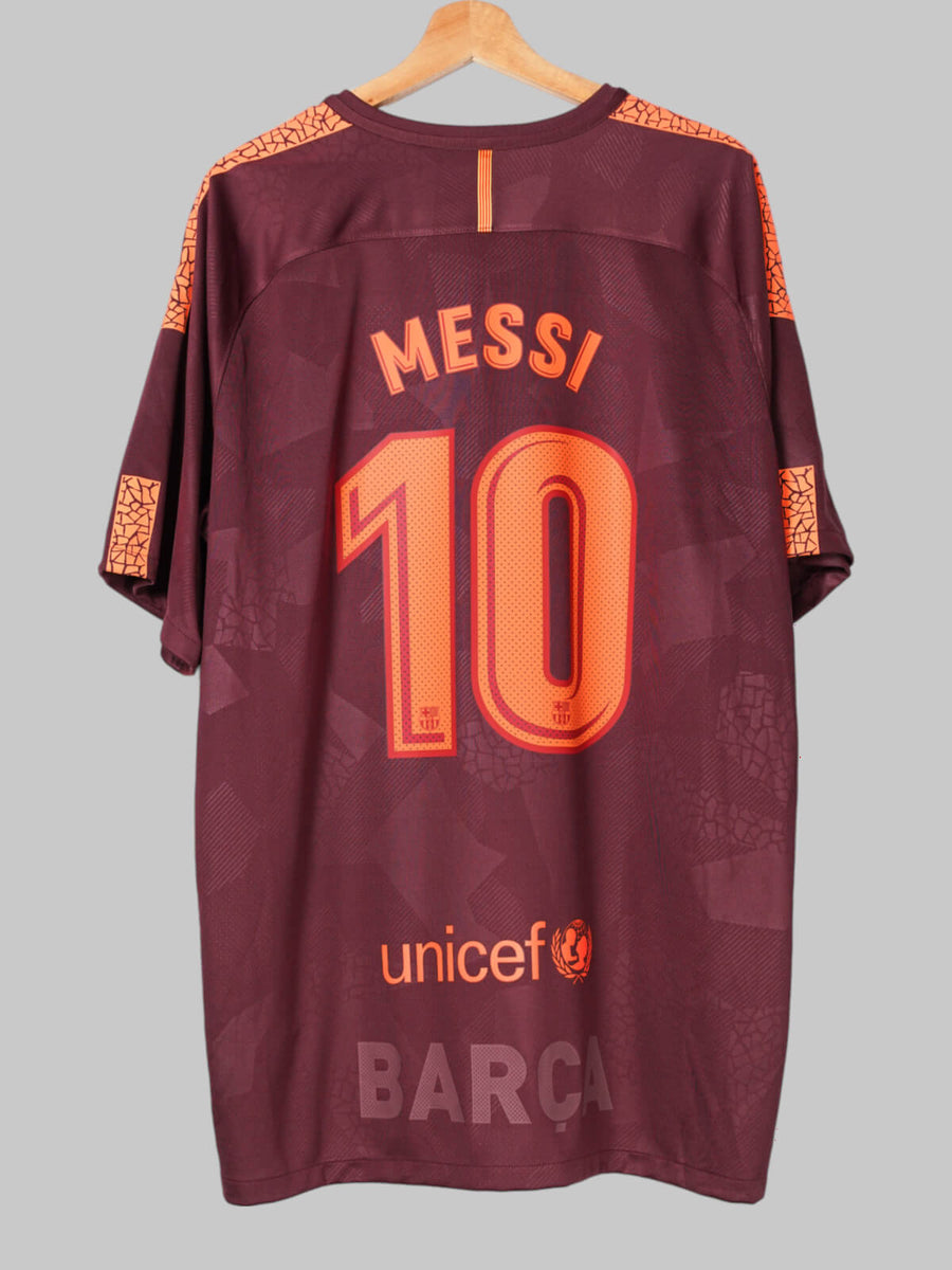 2017/18 Barcelona Messi #10 Third Shirt (XXL)