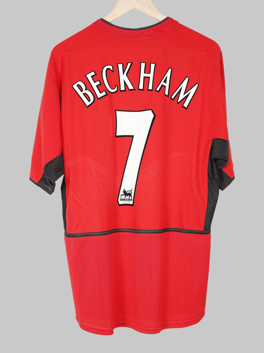 2002/3 Manchester United Beckham #7 Home Shirt (XL)