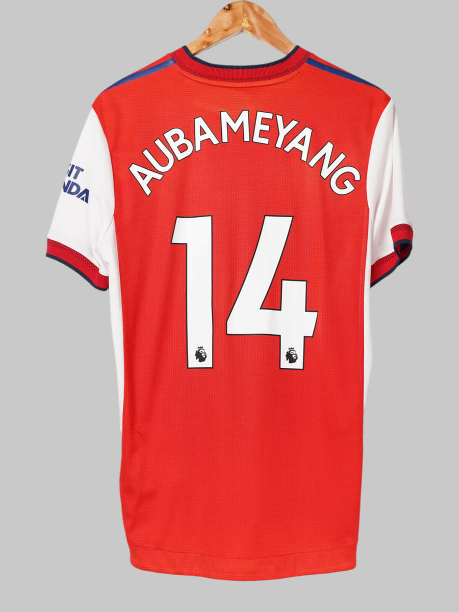 2021/22 Arsenal Aubameyang #14 Home Shirt Player Issue (M)