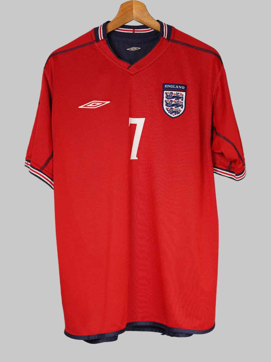 England Away Shirt 2002/3 Beckham 7 (L)