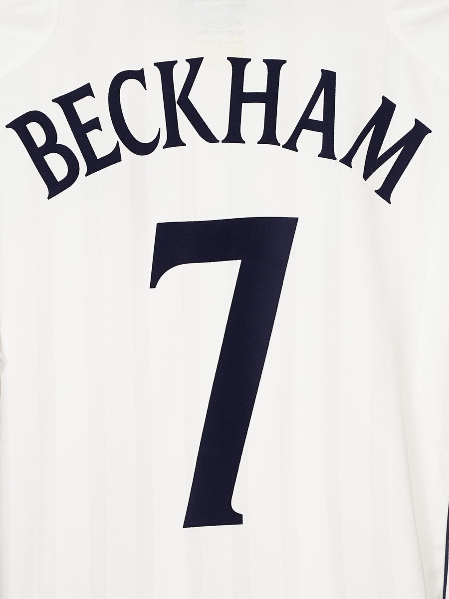 England Home Shirt 2002/3 Beckham 7 (XL)