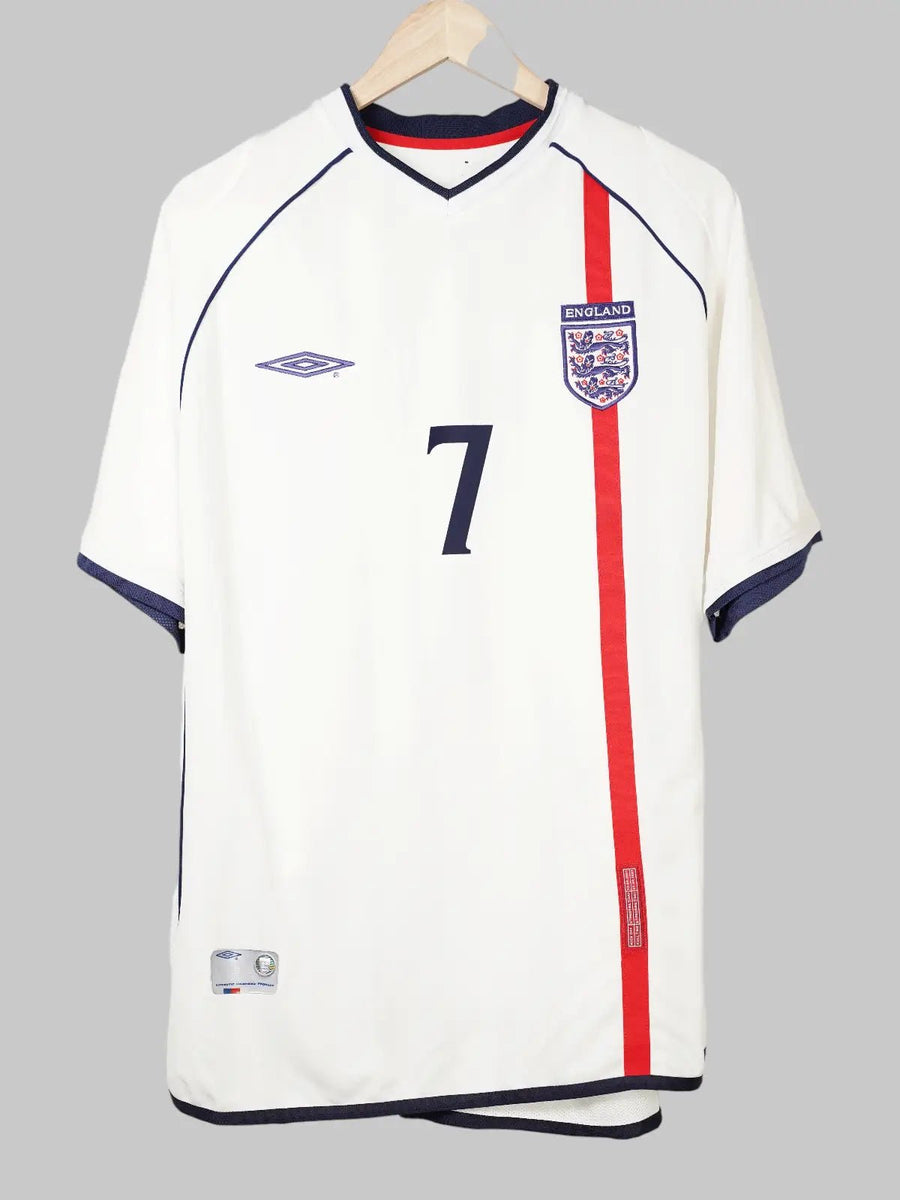 England Home Shirt 2002/3 Beckham 7 (XL)