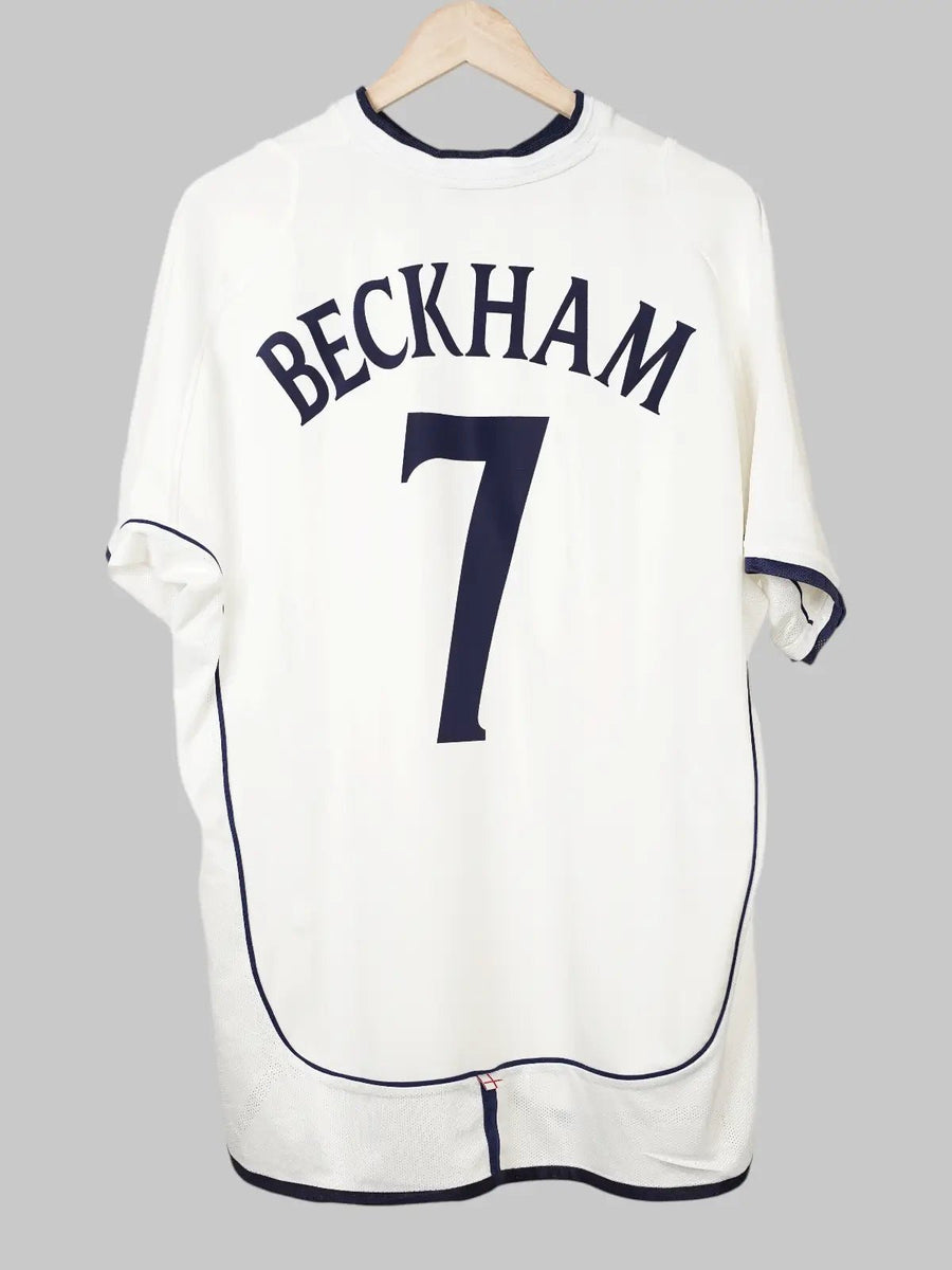 England Home Shirt 2002/3 Beckham 7 (XL)