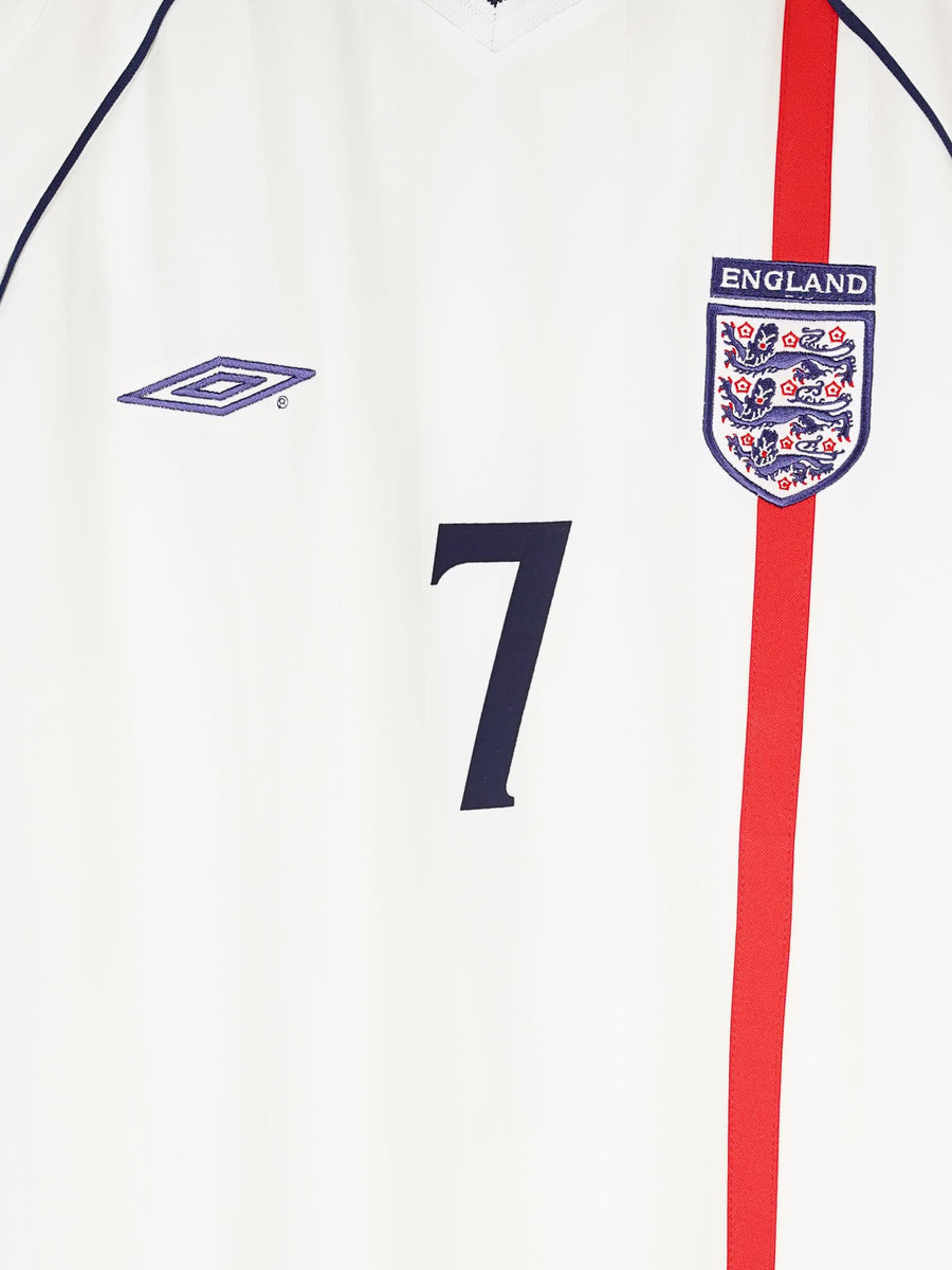 England Home Shirt 2002/3 Beckham 7 (XL)