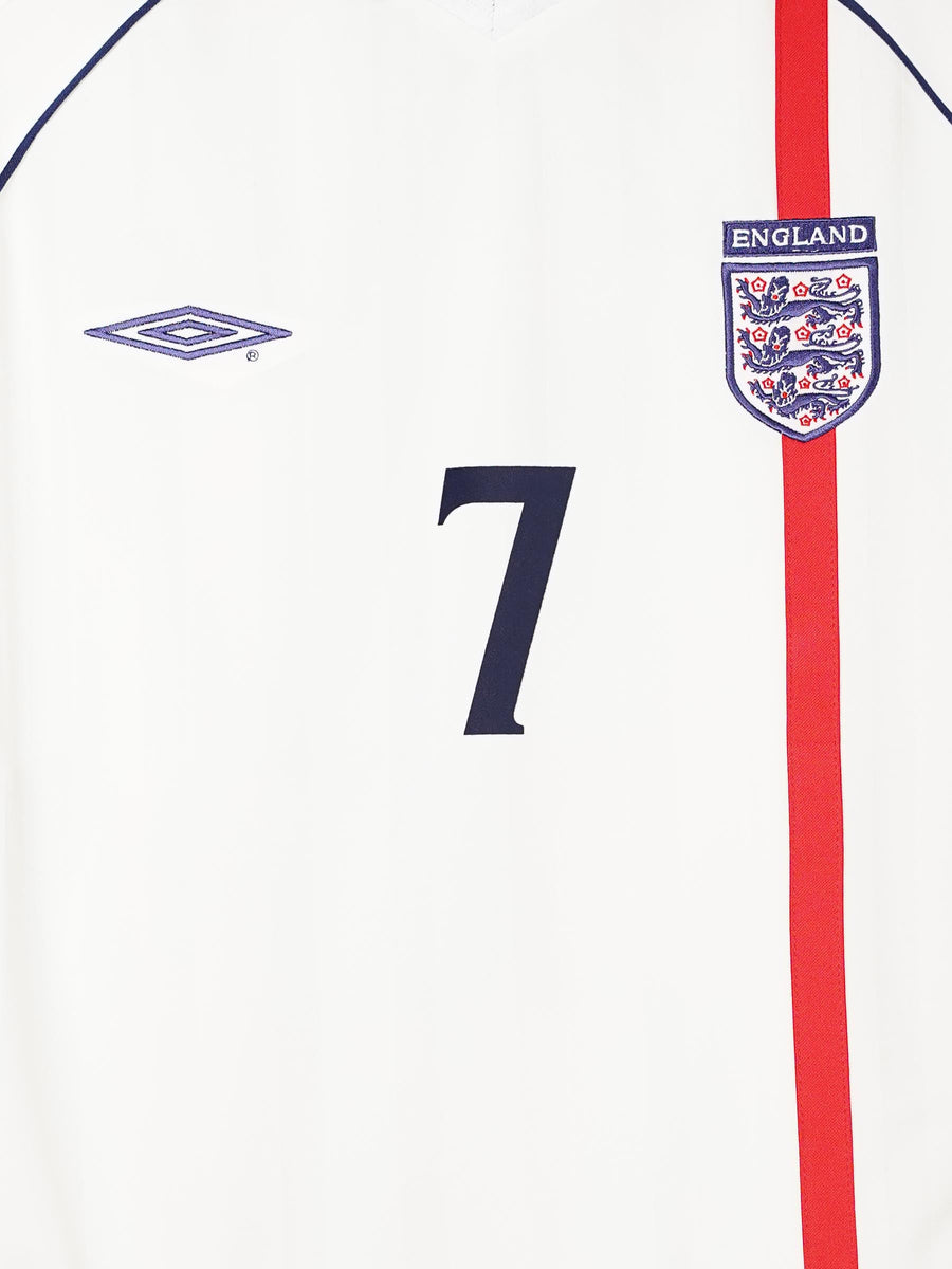 England Home Shirt 2002/3 Beckham 7 (XL)