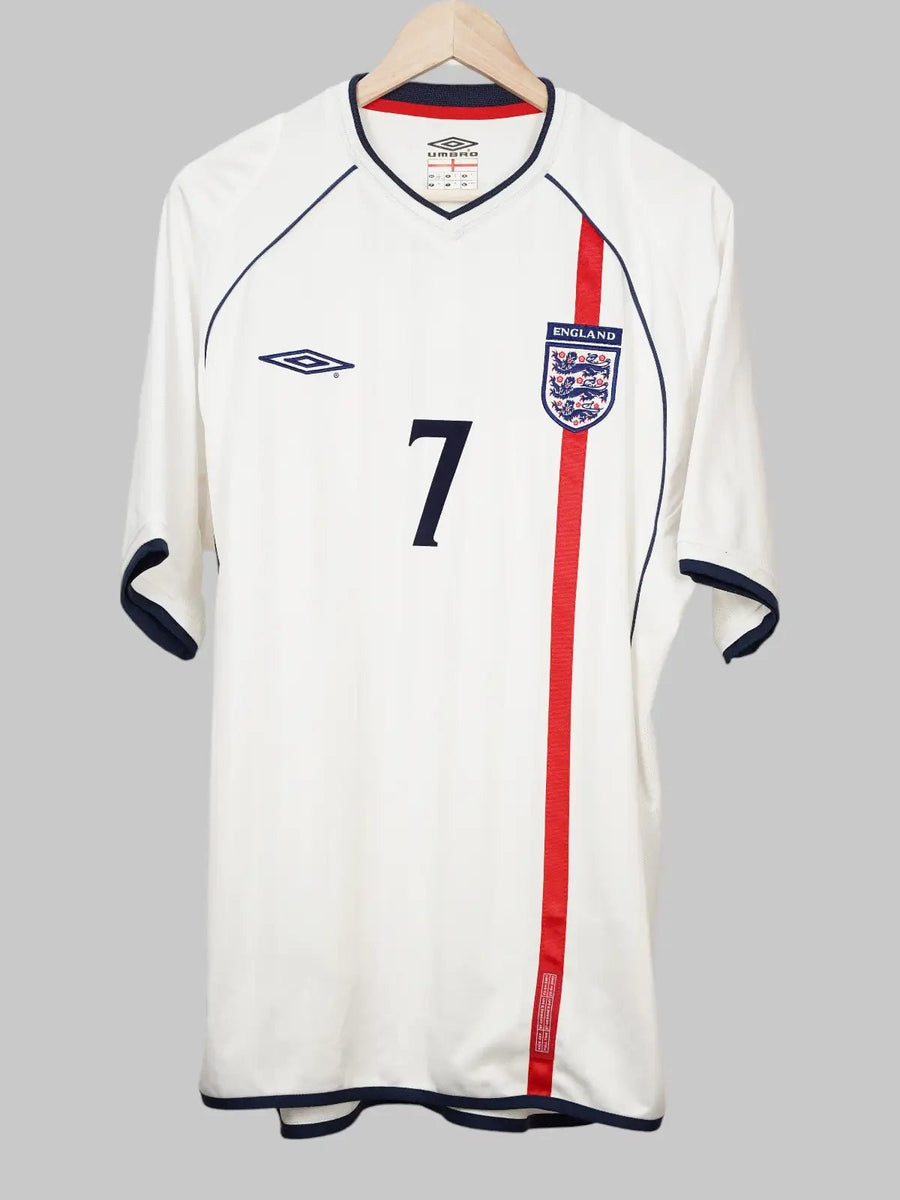 England Home Shirt 2002/3 Beckham 7 (XL)