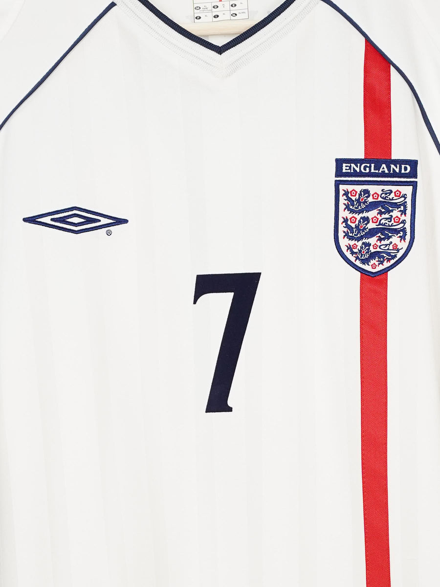 England Home Shirt 2002/3 Beckham 7 (XL)