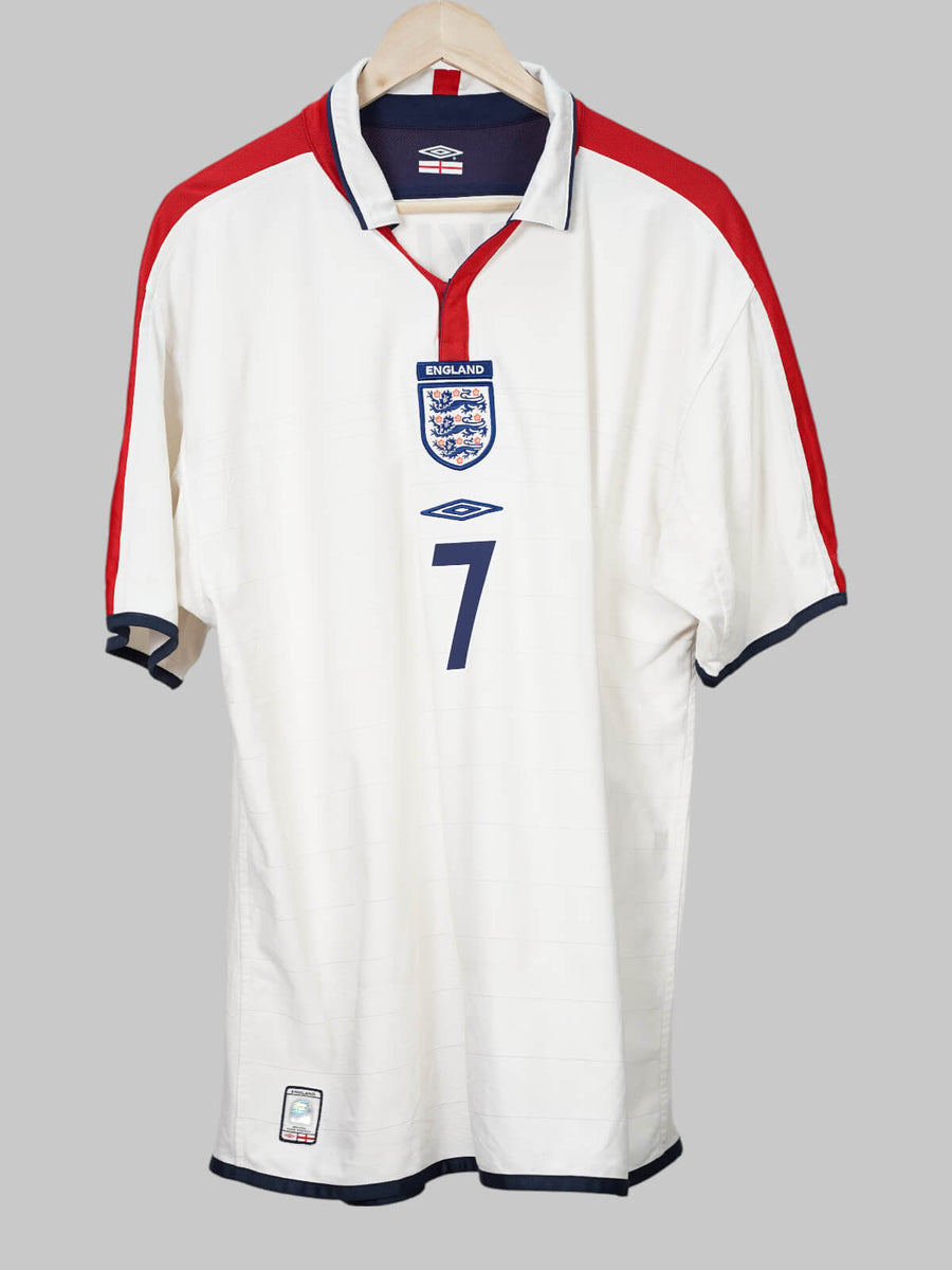 England Home Shirt 2004/5 Beckham 7 (M)