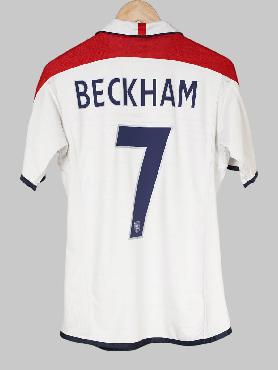 England Home Shirt 2004/5 Beckham 7 (S)