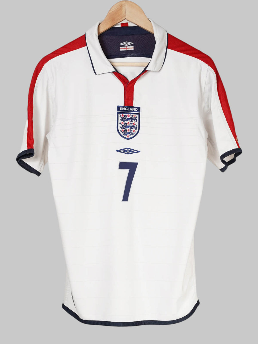 England Home Shirt 2004/5 Beckham 7 (S)