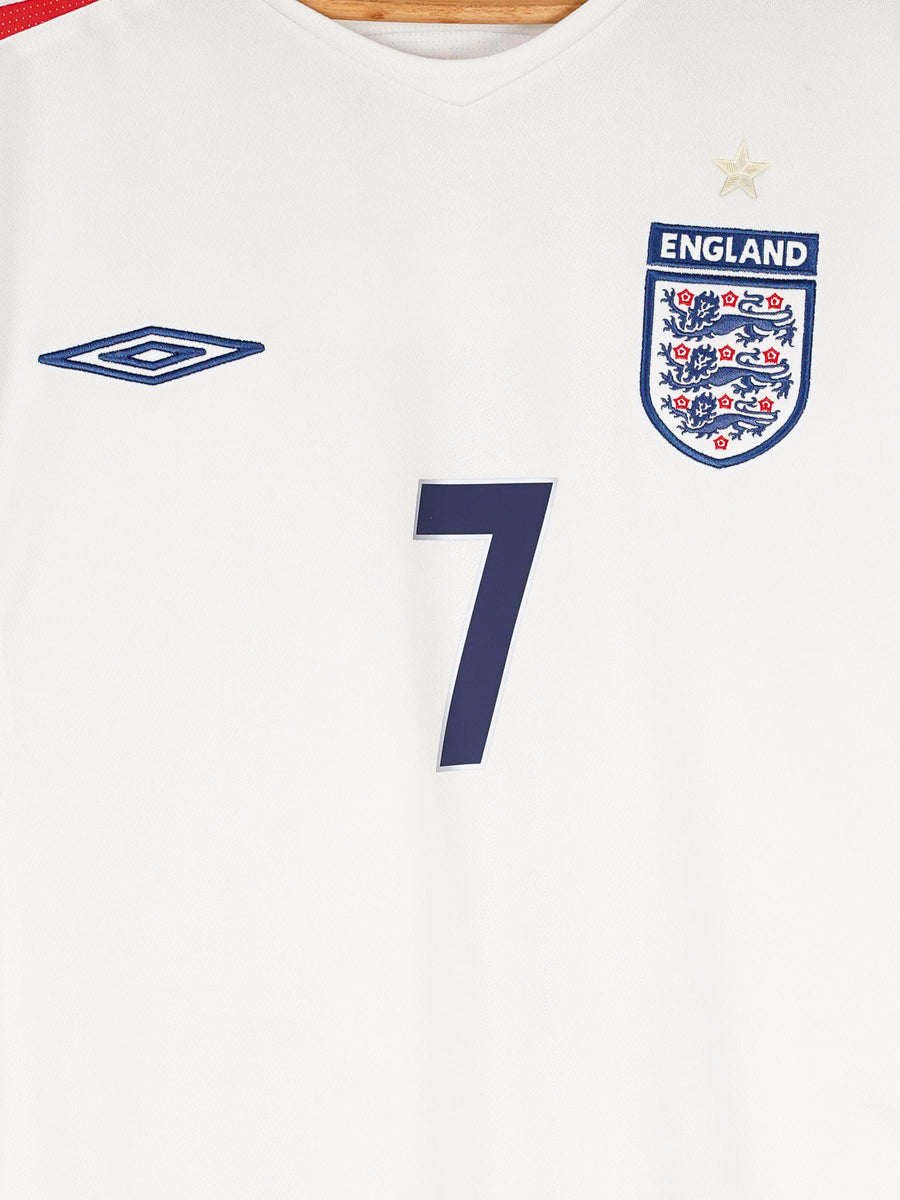 England Home Shirt 2006/7 Beckham 7 (L)