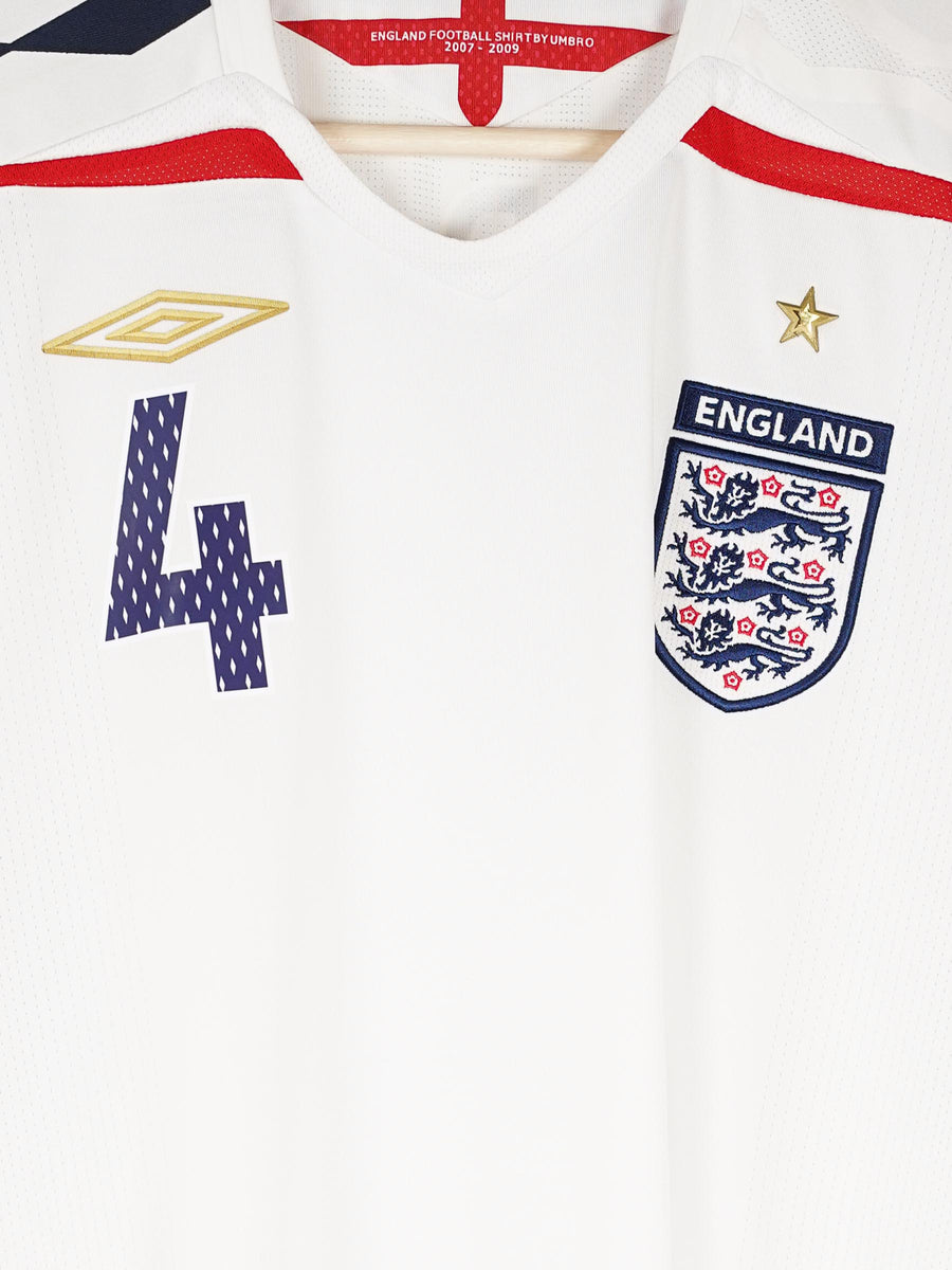 England Home Shirt 2007/9 Gerrard 4 (XL)