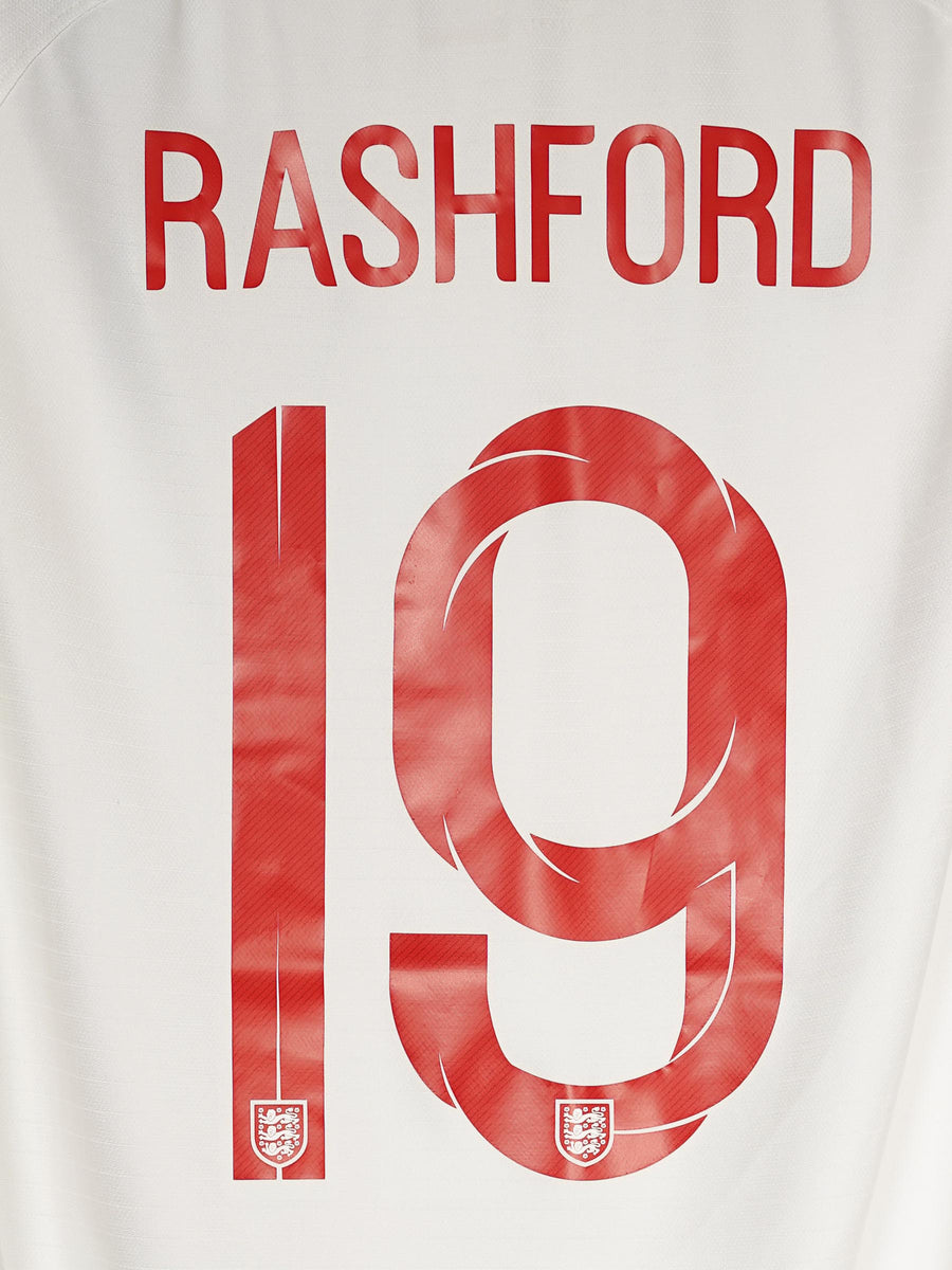 England Home Shirt 2018/19 Rashford 19 (L)