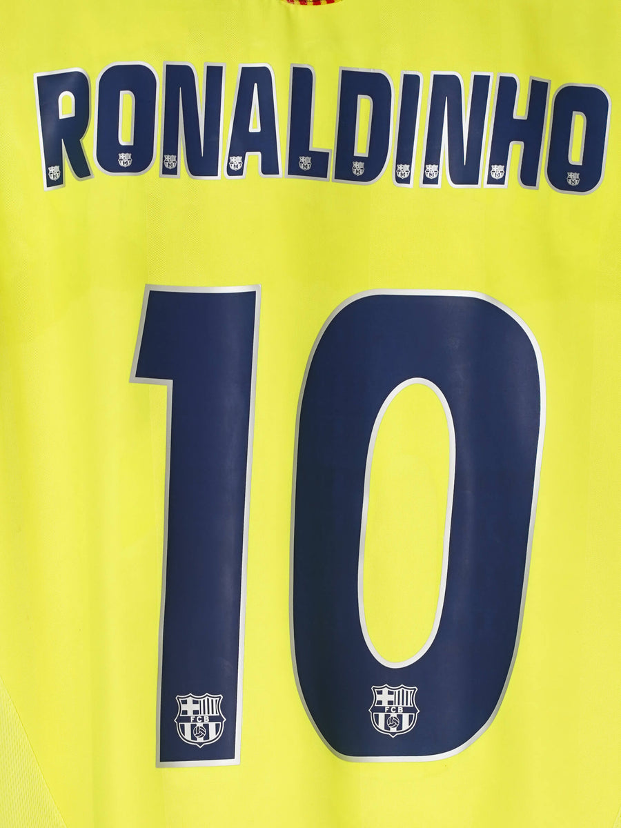 FC Barcelona Away Shirt 2005/6 Ronaldinho 10 (L)