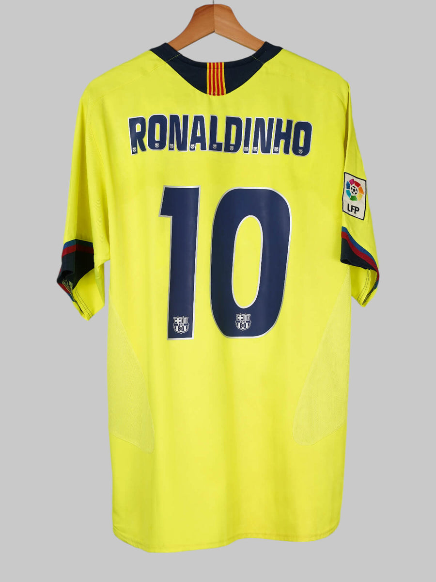 FC Barcelona Away Shirt 2005/6 Ronaldinho 10 (L)