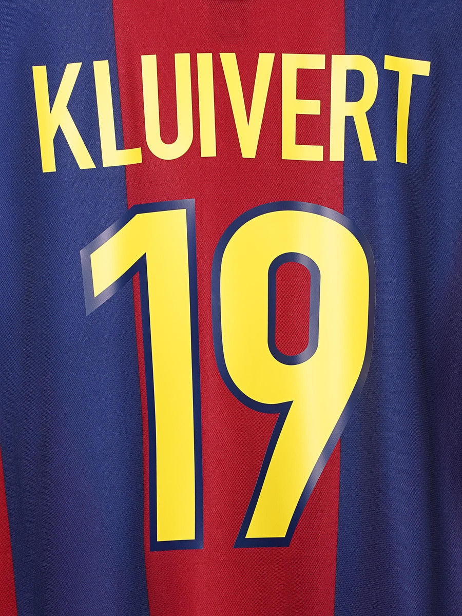 FC Barcelona Home Shirt 1998/99 Kluivert 19 (XL)