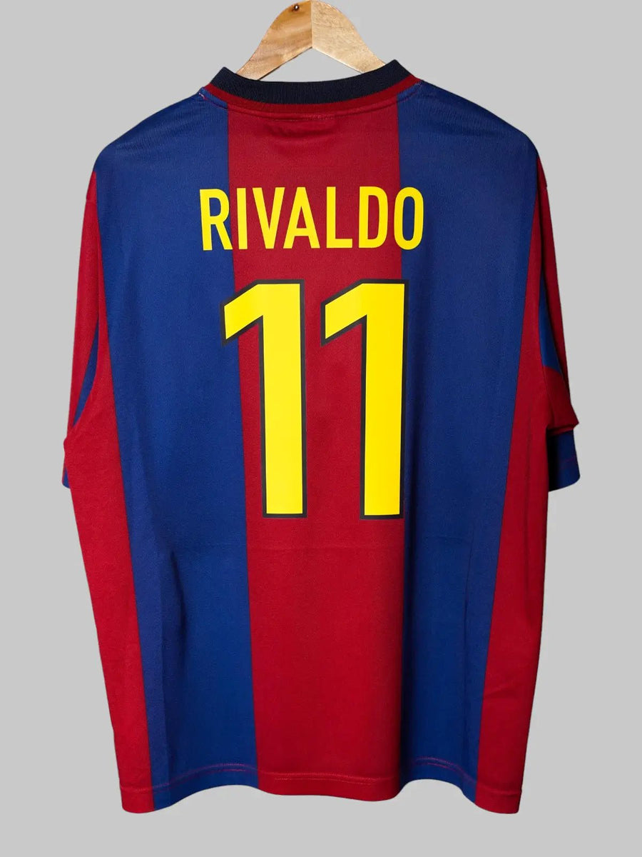 FC Barcelona Home Shirt 1998/99 Rivaldo 11 (L)