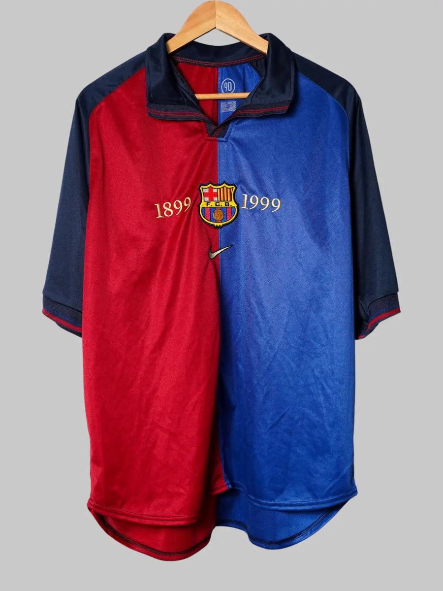 FC Barcelona Home Shirt 1999/00 Kluivert 9 (L)