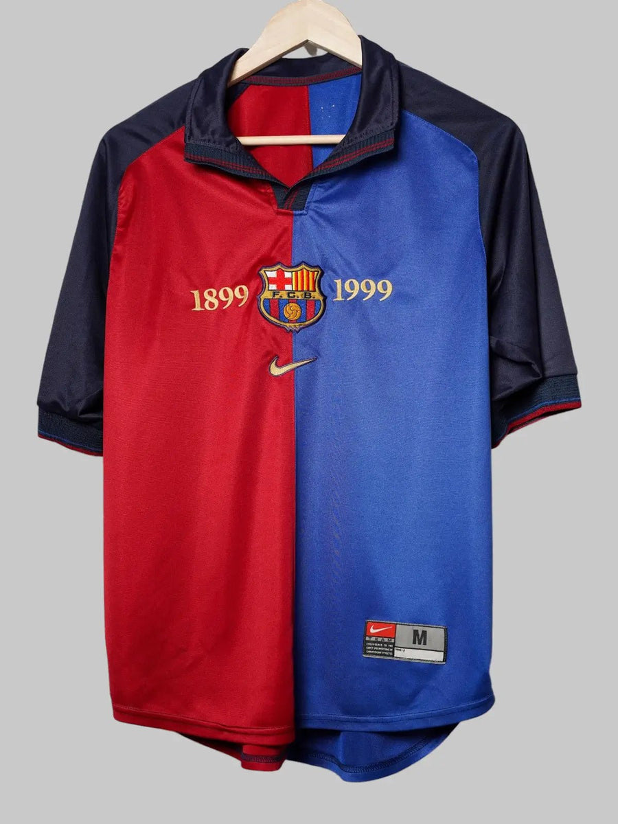 FC Barcelona Home Shirt 1999/00 Kluivert 9 (M)