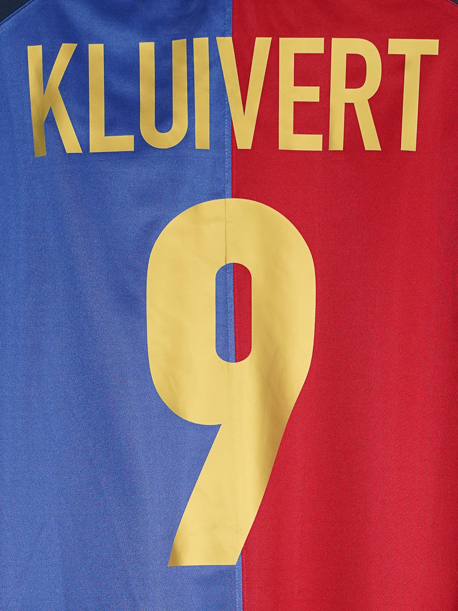FC Barcelona Home Shirt 1999/00 Kluivert 9 (XL)