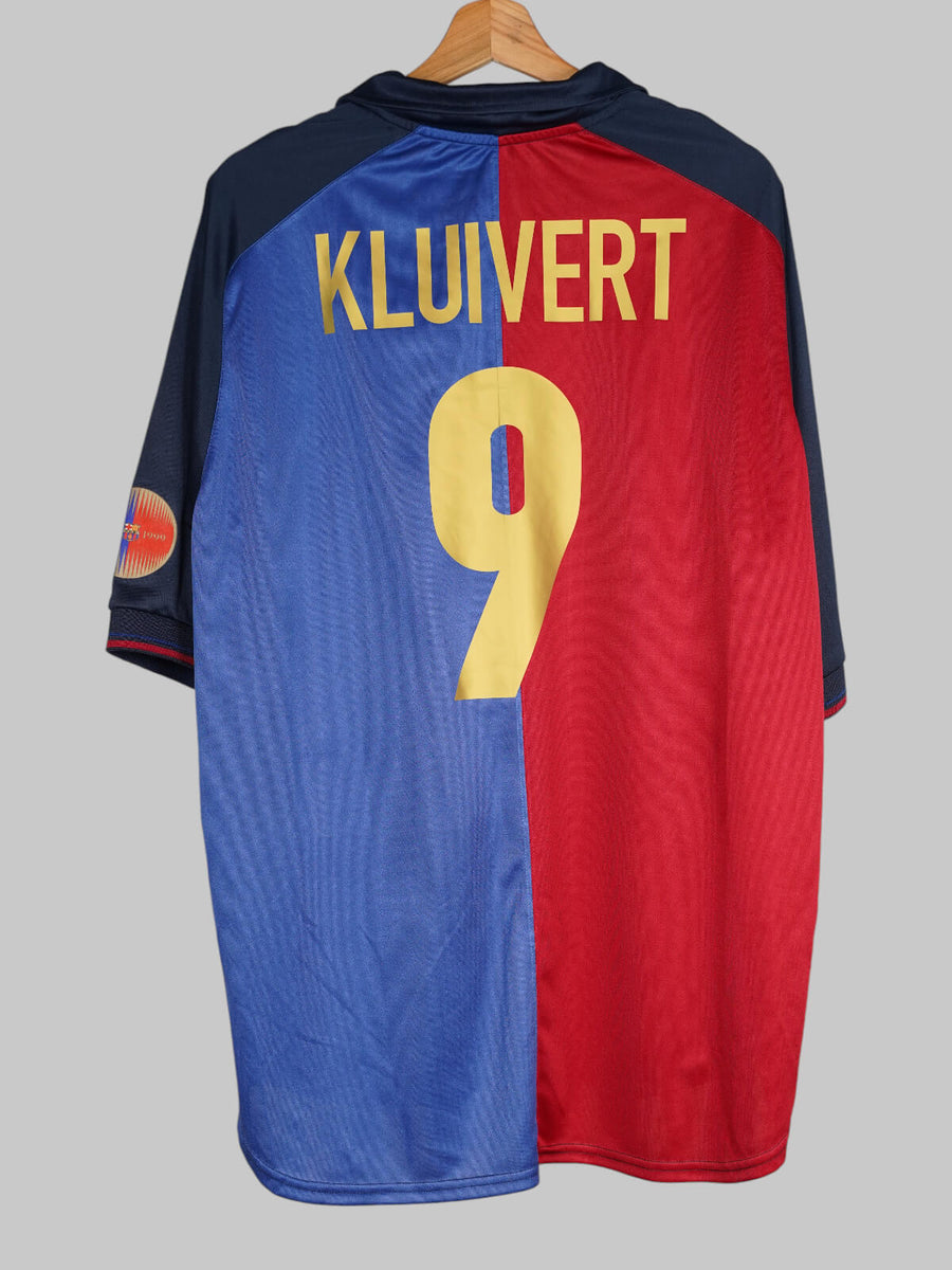 FC Barcelona Home Shirt 1999/00 Kluivert 9 (XL)