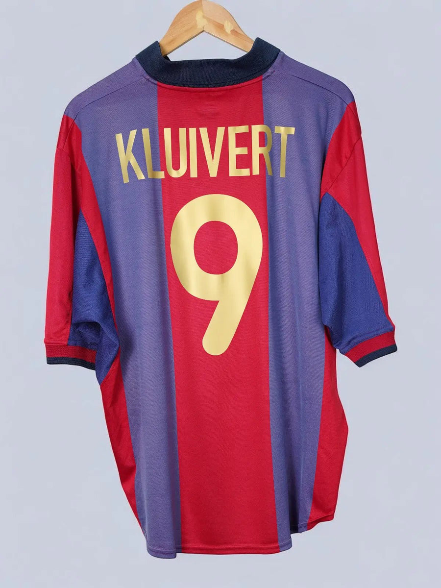 FC Barcelona Home Shirt 2000/1 Kluivert 9 (XL)