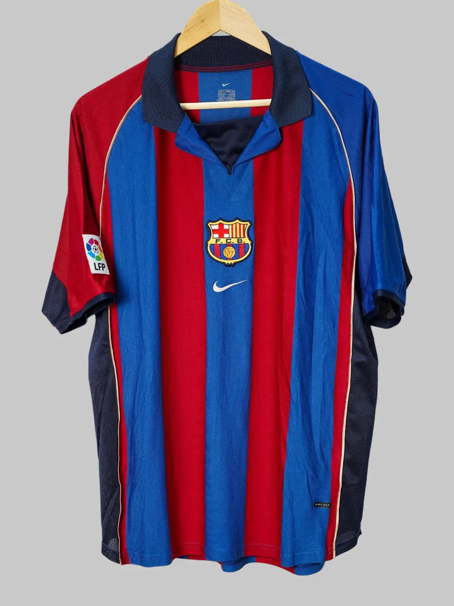 FC Barcelona Home Shirt 2001/2 Kluivert 9 (L)