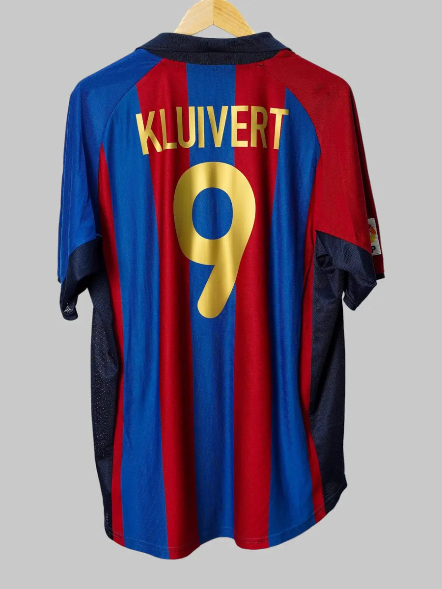 FC Barcelona Home Shirt 2001/2 Kluivert 9 (L)